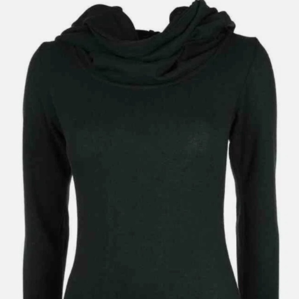 Vixxsin Longsleeve Rest Top Cowl Hood W/Corset Back-UK XL (US-L)